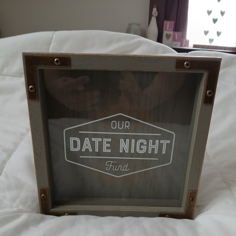 Mainstay "Our Date Night Fund" coin collector box
